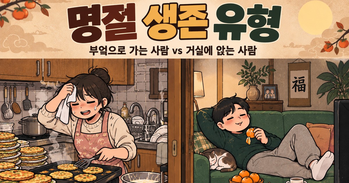 설거지까지만 — 명절 생존 유형 결과
