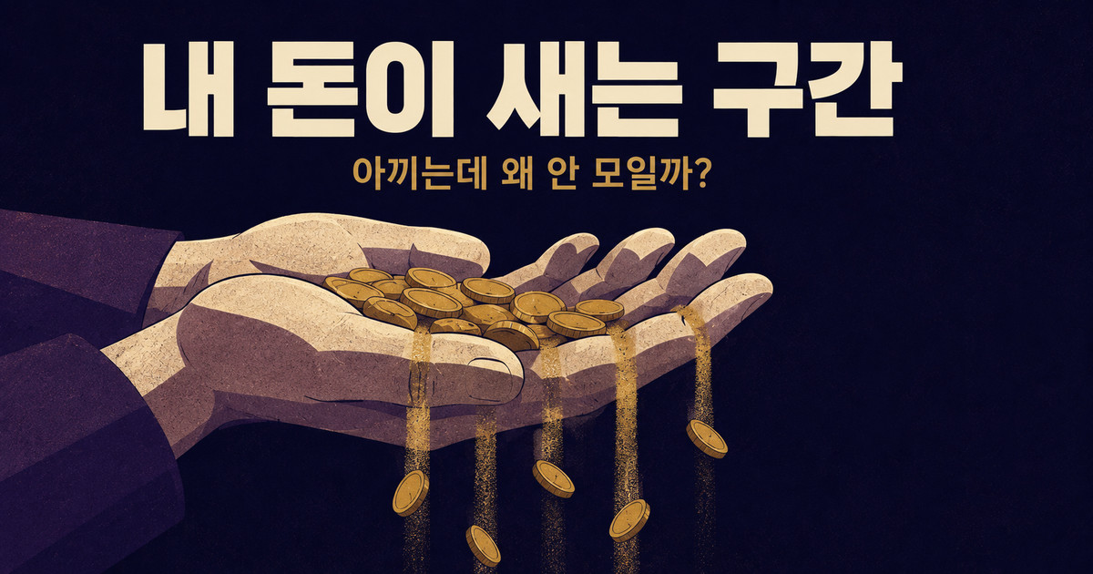 흐름을 아는 사람 — 내 돈이 새는 구간 결과